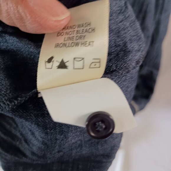 Max Studio Sleeveless Split Maxi Dress Indigo Blue Women’s L NWOT Retail $178 - Picture 3 of 10